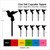 TA0784 Hummingbird Silhouette Party Wedding Birthday Acrylic Cupcake Toppers Decor 10 pcs