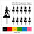 TA0794 Success Mountain Peak Silhouette Party Wedding Birthday Acrylic Cupcake Toppers Decor 10 pcs