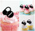 TA0803 Drug Tablet Capsule Silhouette Party Wedding Birthday Acrylic Cupcake Toppers Decor 10 pcs