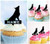 TA0838 Pet Dog Sitting Silhouette Party Wedding Birthday Acrylic Cupcake Toppers Decor 10 pcs