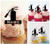 TA0852 Fire Extinguisher Equipment Silhouette Party Wedding Birthday Acrylic Cupcake Toppers Decor 10 pcs