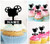 TA0854 Movie Projector Silhouette Party Wedding Birthday Acrylic Cupcake Toppers Decor 10 pcs