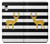 S2794 Black and White Striped Deer Gold Sparkles Case For iPhone XR