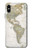 S0604 World Map Case For iPhone X, iPhone XS