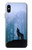 S0935 Wolf Howling in Forest Case For iPhone X, iPhone XS