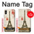 S2108 Eiffel Tower Paris Postcard Case For iPhone X, iPhone XS