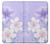 S2361 Purple White Flowers Case For iPhone X, iPhone XS