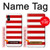S2364 Red and White Striped Case For iPhone X, iPhone XS