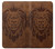 S2529 Leo Zodiac Tattoo Brown Graphic Print Case For iPhone X, iPhone XS