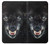 S2823 Black Wolf Blue Eyes Face Case For iPhone X, iPhone XS