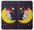 S2849 Cute Sleepy Owl Moon Night Case For iPhone X, iPhone XS