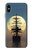 S2897 Pirate Ship Moon Night Case For iPhone X, iPhone XS