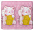 S3025 Pink Maneki Neko Lucky Cat Case For iPhone X, iPhone XS