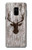 S2505 Reindeer Head Old Wood Texture Graphic Case For Samsung Galaxy A8 (2018)