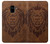 S2529 Leo Zodiac Tattoo Brown Graphic Print Case For Samsung Galaxy A8 (2018)