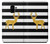 S2794 Black and White Striped Deer Gold Sparkles Case For Samsung Galaxy A8 (2018)