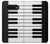 S3078 Black and White Piano Keyboard Case For Samsung Galaxy S10