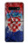S3313 Croatia Flag Vintage Football Graphic Case For Samsung Galaxy S10