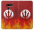 S2803 Fire Red Devil Spear Symbol Case For LG G8 ThinQ