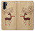 S3081 Wooden Raindeer Graphic Printed Case For Huawei P30 Pro