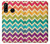 S2362 Rainbow Colorful Shavron Zig Zag Pattern Case For Huawei P30 lite