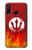 S2803 Fire Red Devil Spear Symbol Case For Huawei P30 lite