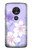 S2361 Purple White Flowers Case For Motorola Moto G7 Play