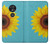 S3039 Vintage Sunflower Blue Case For Motorola Moto G7 Play