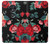 S3112 Rose Floral Pattern Black Case For Motorola Moto G7 Play