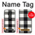 S2842 Black and White Buffalo Check Pattern Case For Motorola Moto G7 Power