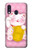 S3025 Pink Maneki Neko Lucky Cat Case For Samsung Galaxy A40