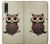 S0360 Coffee Owl Case For Samsung Galaxy A50