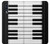 S3078 Black and White Piano Keyboard Case For Samsung Galaxy A50