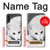 S2569 White Arctic Fox Case For Samsung Galaxy A70