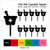 TA0885 Mortar Pestle Silhouette Party Wedding Birthday Acrylic Cupcake Toppers Decor 10 pcs