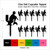 TA0890 Funny Toilet Silhouette Party Wedding Birthday Acrylic Cupcake Toppers Decor 10 pcs