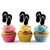 TA0933 Flip Flop Beach Sandals Silhouette Party Wedding Birthday Acrylic Cupcake Toppers Decor 10 pcs