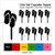 TA0933 Flip Flop Beach Sandals Silhouette Party Wedding Birthday Acrylic Cupcake Toppers Decor 10 pcs