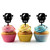 TA1058 Cute Frankenstein Silhouette Party Wedding Birthday Acrylic Cupcake Toppers Decor 10 pcs