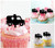 TA1063 Ambulance Emergency First Aid Silhouette Party Wedding Birthday Acrylic Cupcake Toppers Decor 10 pcs