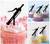 TA1069 Bassoon Music Instrument Silhouette Party Wedding Birthday Acrylic Cupcake Toppers Decor 10 pcs