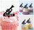 TA1079 Trumpet Music Instrument Silhouette Party Wedding Birthday Acrylic Cupcake Toppers Decor 10 pcs