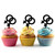 TA1080 Lesbian Couple Symbol Silhouette Party Wedding Birthday Acrylic Cupcake Toppers Decor 10 pcs