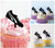 TA1089 Soccer Shoe Football Studs Silhouette Party Wedding Birthday Acrylic Cupcake Toppers Decor 10 pcs