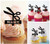 TA1092 Scissors Silhouette Party Wedding Birthday Acrylic Cupcake Toppers Decor 10 pcs