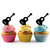 TA1103 Guitar Classic Music Instrument Silhouette Party Wedding Birthday Acrylic Cupcake Toppers Decor 10 pcs