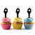 TA1112 Game Fire Flame Silhouette Party Wedding Birthday Acrylic Cupcake Toppers Decor 10 pcs