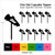 TA1113 Football Boot Shoe Silhouette Party Wedding Birthday Acrylic Cupcake Toppers Decor 10 pcs
