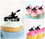 TA1121 Sea Kayak Canoe Silhouette Party Wedding Birthday Acrylic Cupcake Toppers Decor 10 pcs