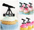 TA1131 Astronomy Space Telescope Silhouette Party Wedding Birthday Acrylic Cupcake Toppers Decor 10 pcs